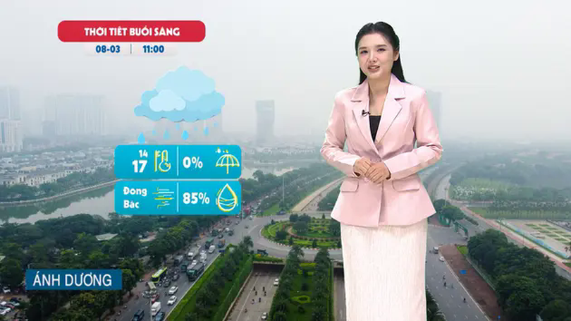 Dự báo thời tiết trưa | 08/03/2025
