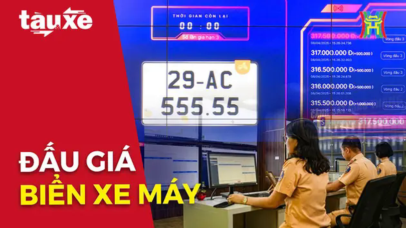 474 biển số xe gắn máy được đấu giá thành công | Bản tin Tàu và Xe | 08/04/2025