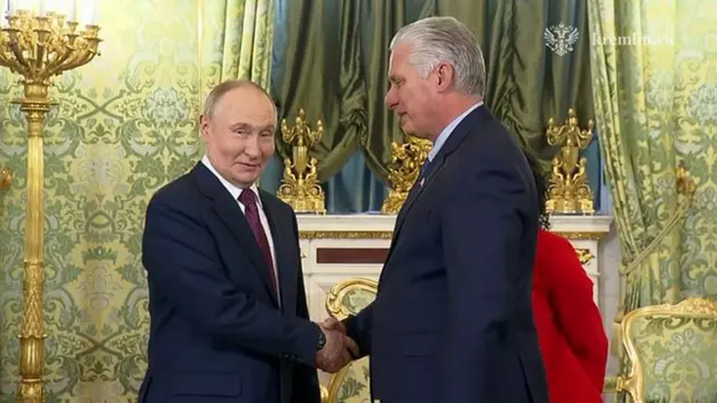 Tổng thống Nga Putin tiếp đón Chủ tịch Cuba