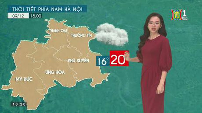 Dự báo thời tiết ngày 09/12/2022
