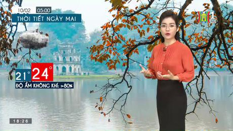 Dự báo thời tiết ngày 10/02/2023