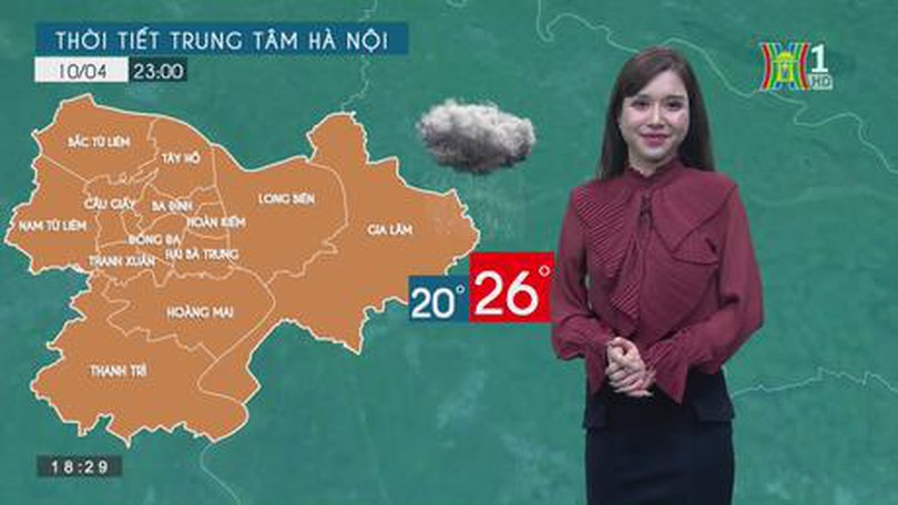 Dự báo thời tiết ngày 10/04/2023