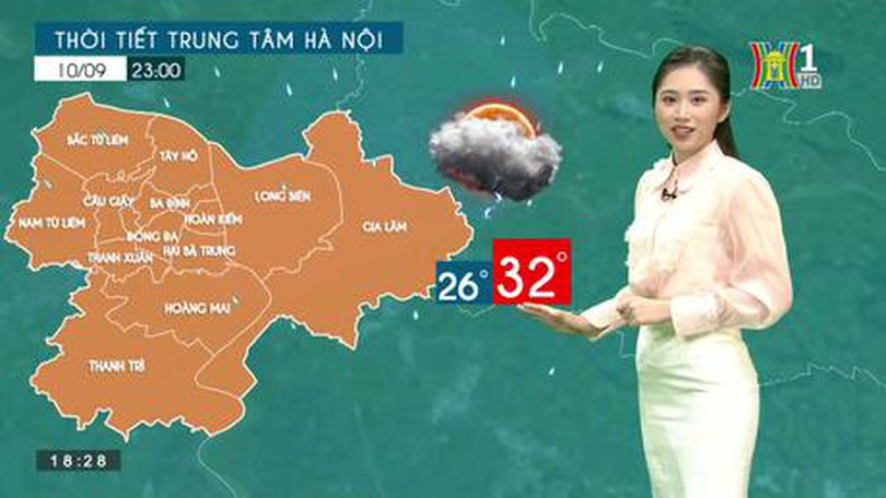 Dự báo thời tiết| 10/9/2023