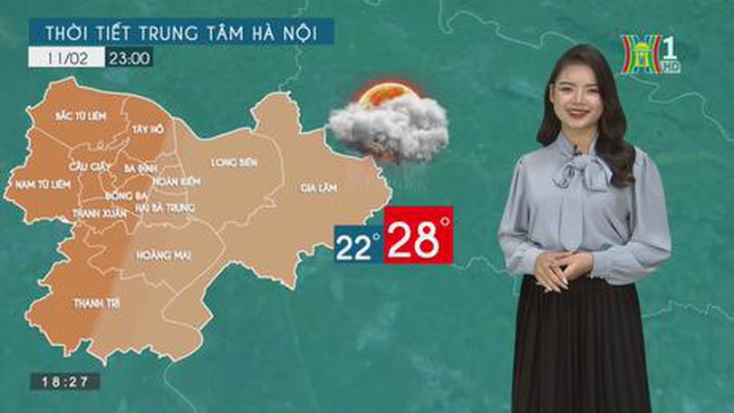 Dự báo thời tiết ngày 11/2/2023