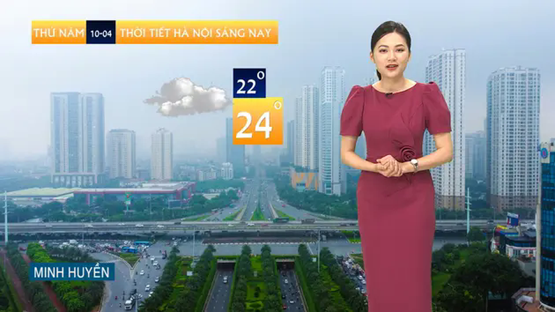 Dự báo thời tiết trưa | 10/04/2025