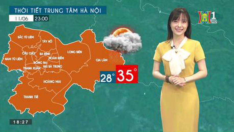 Dự báo thời tiết ngày 11/06/2023