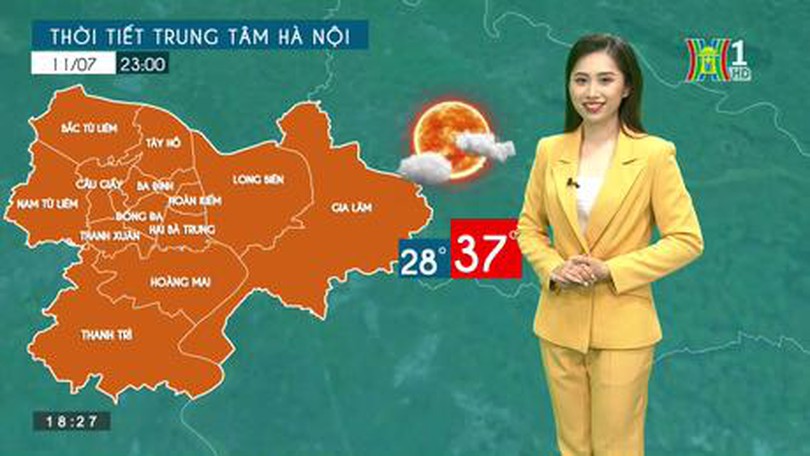 Dự báo thời tiết | 11/07/2023