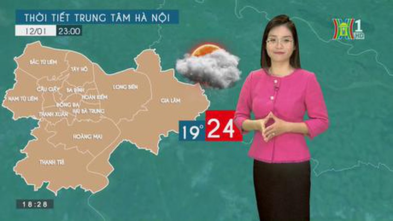 Dự báo thời tiết ngày 12/01/2023