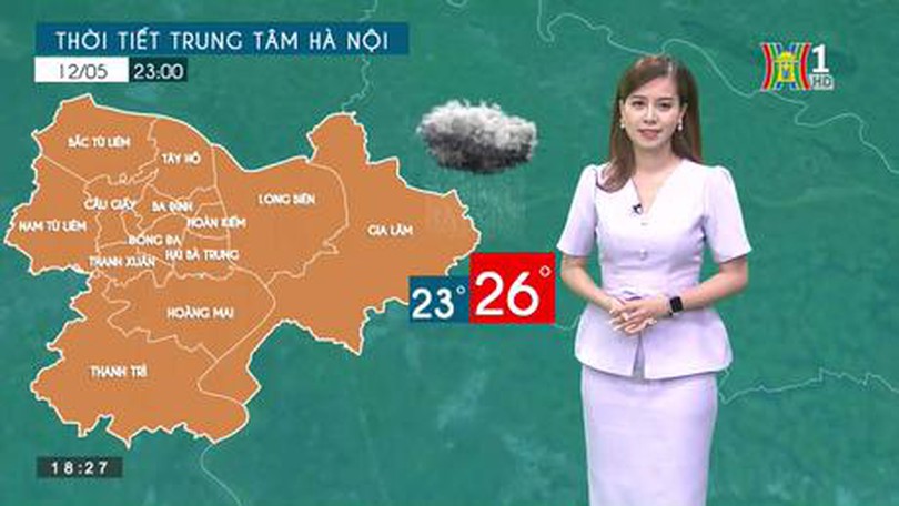 Dự báo thời tiết (ngày 12/05/2023)