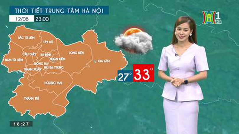 Dự báo thời tiết | 12/08/2023