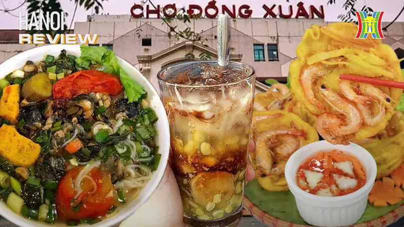 Ngõ ẩm thực Đồng Xuân có gì hấp dẫn? | HANOI Review | 17/04/2025