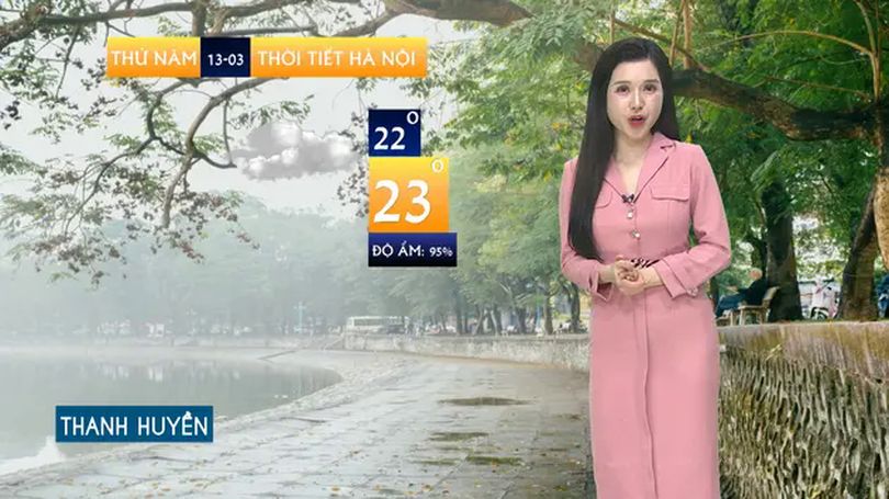 Dự báo thời tiết | 13/03/2025