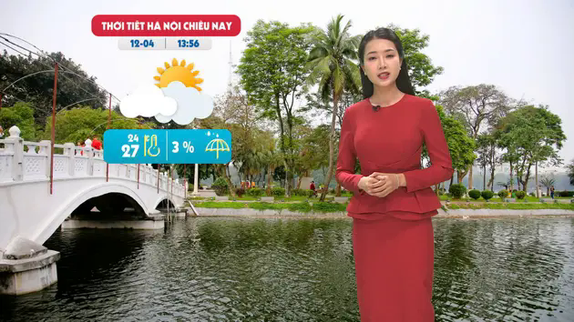 Dự báo thời tiết trưa | 12/04/2025
