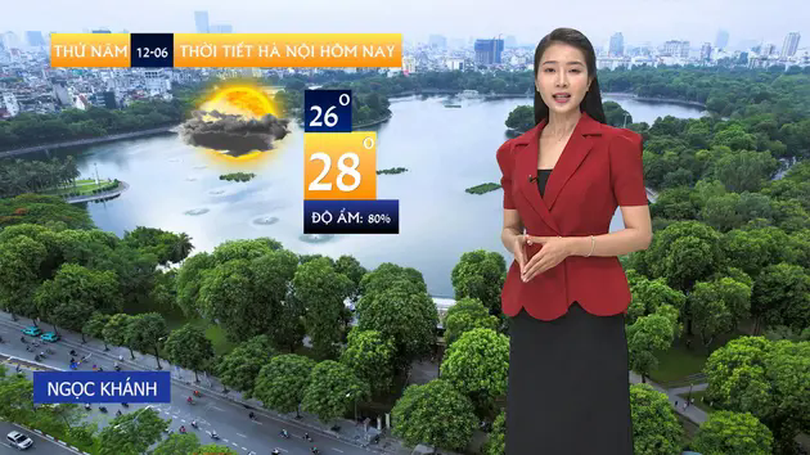 Dự báo thời tiết sáng | 12/06/2025