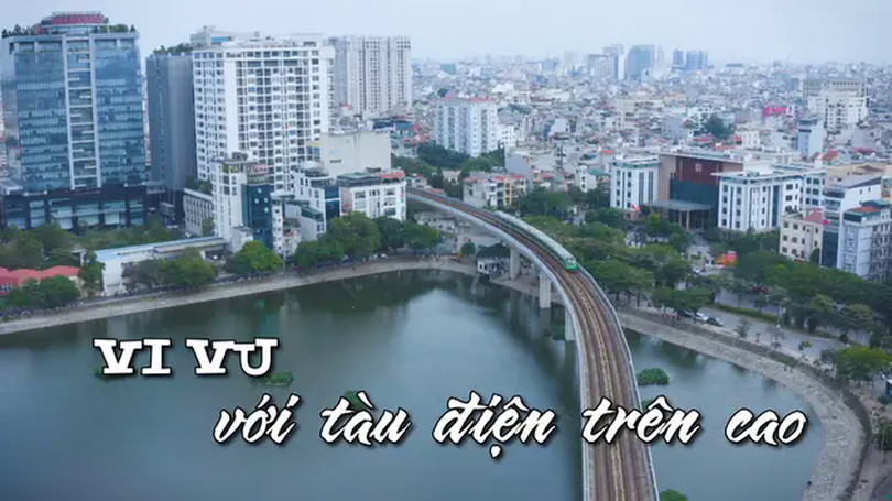 Vi vu với tàu điện trên cao | Nhịp sống Hà Nội | 12/06/2025