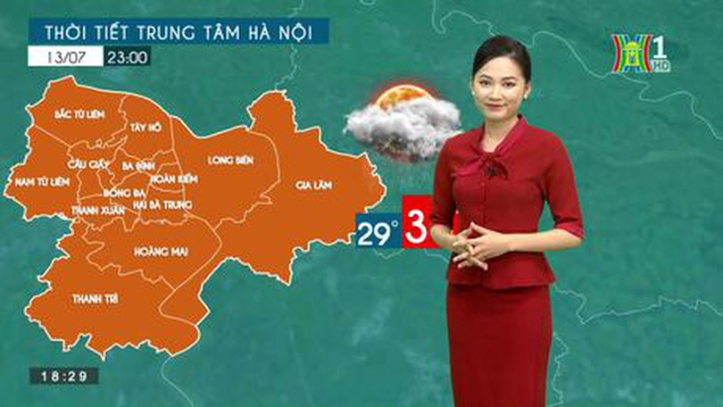 Dự báo thời tiết | 13/07/2023