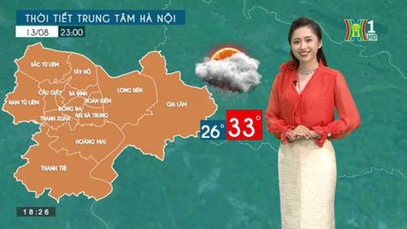 Dự báo thời tiết | 13/08/2023