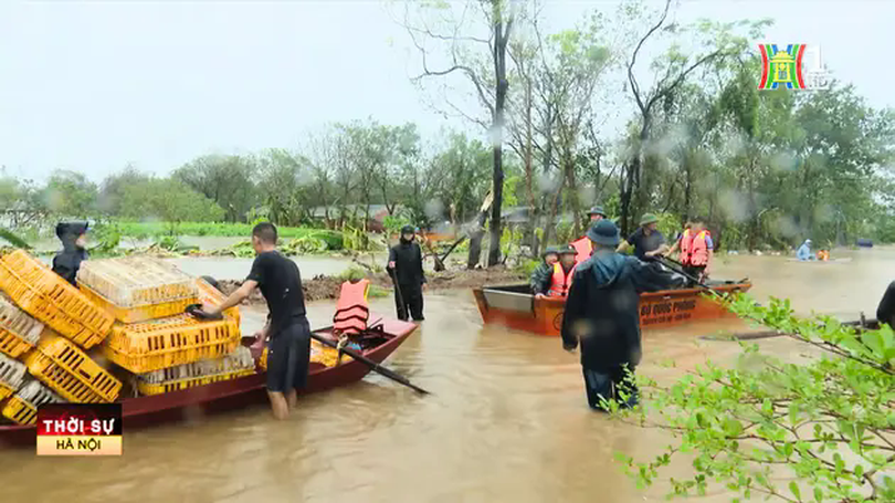 Phú Xuyên di dời dân tránh lũ