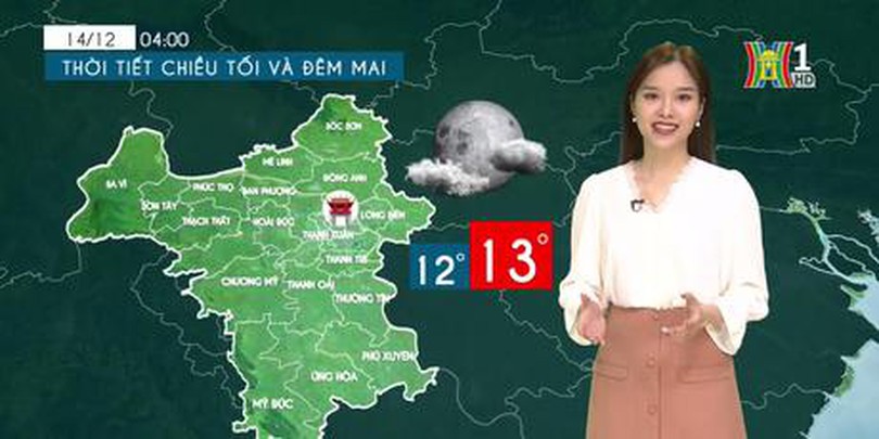 Dự báo thời tiết ngày 13/12/2022
