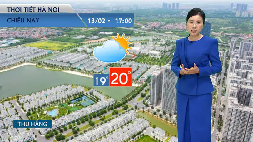 Dự báo thời tiết chiều | 13/02/2025
