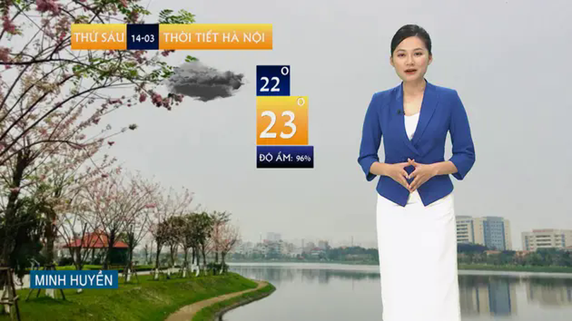Dự báo thời tiết | 14/03/2025