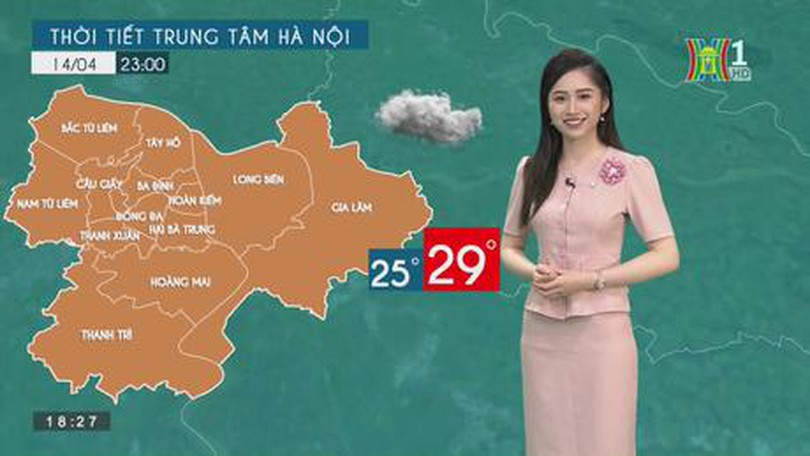 Dự báo thời tiết ngày 14/04/2023