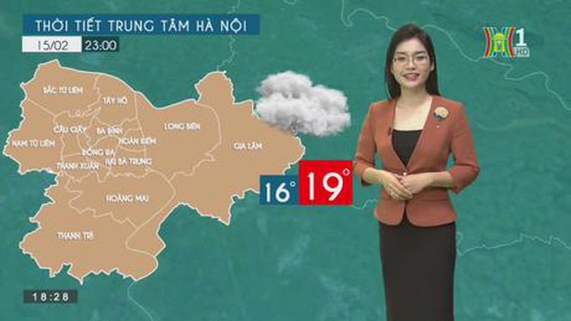 Dự báo thời tiết ngày 15/2/2023