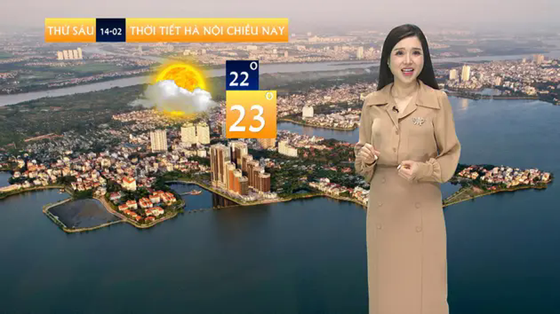 Dự báo thời tiết chiều | 14/02/2025