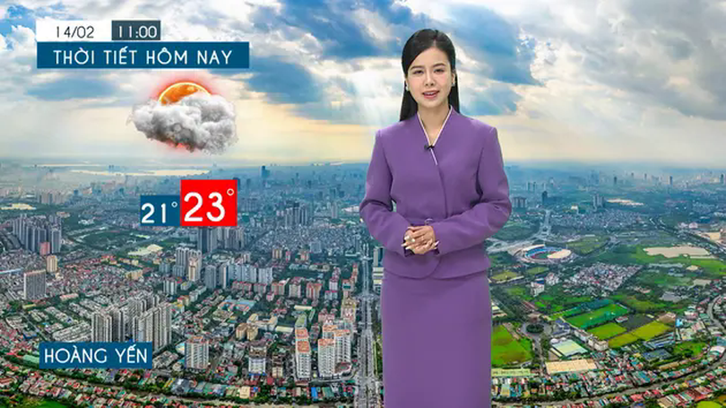 Dự báo thời tiết tối | 14/02/2025