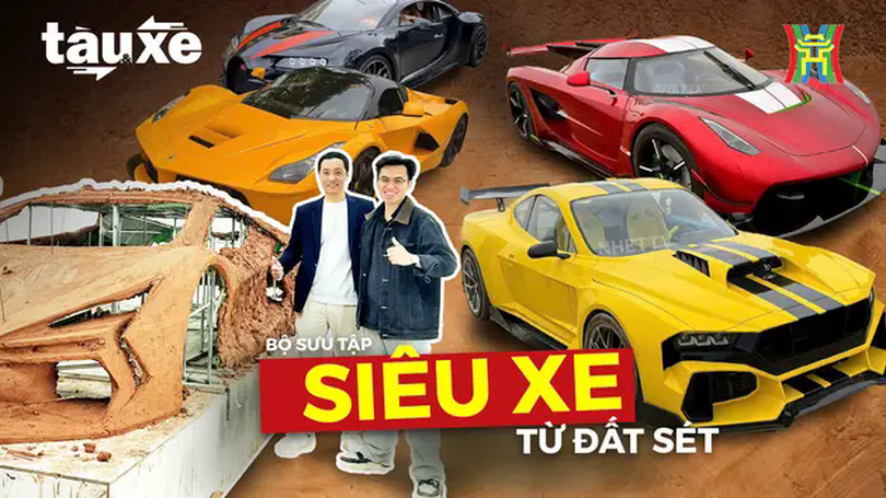 Bộ sưu tập siêu xe được tạo hình từ đất sét | Bản tin Tàu và Xe | 14/02/2025