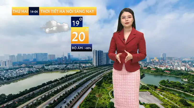 Dự báo thời tiết trưa | 14/04/2025