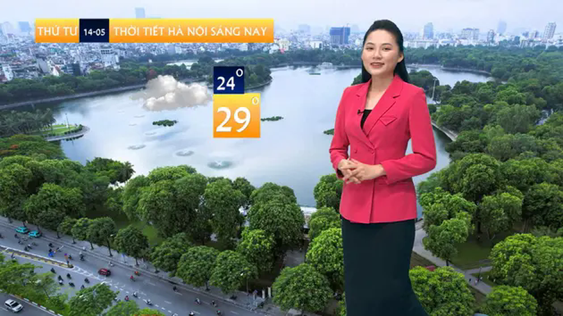 Dự báo thời tiết trưa | 14/05/2025