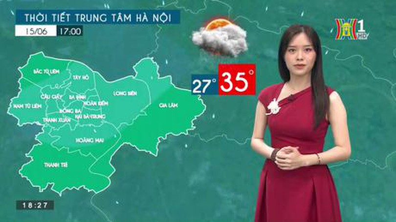 Dự báo thời tiết ngày 15/06/2023