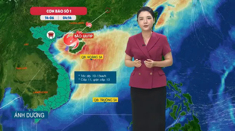 Dự báo thời tiết trưa | 14/06/2025