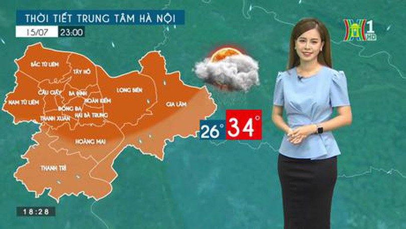 Dự báo thời tiết | 15/07/2023
