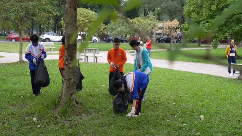 Học sinh lan tỏa ý thức bảo vệ môi trường