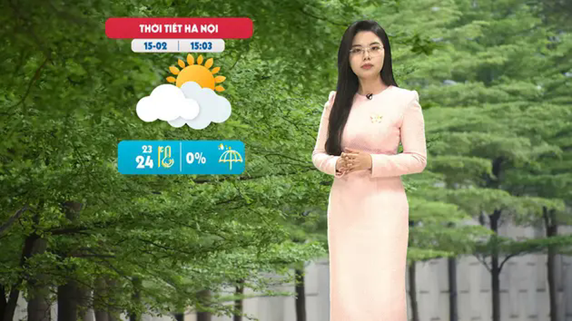 Dự báo thời tiết trưa | 15/02/2025