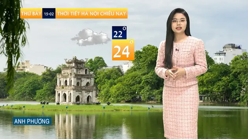 Dự báo thời tiết chiều | 15/02/2025