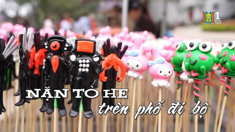 Nặn tò he trên phố đi bộ | Nhịp sống Hà Nội | 15/03/2024