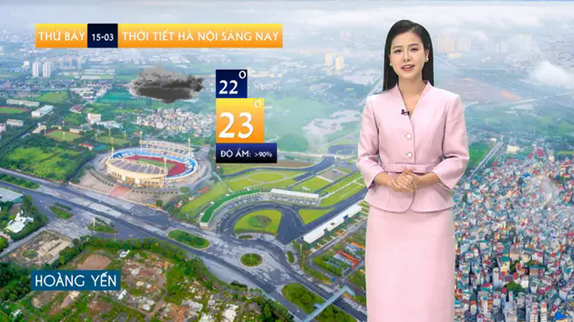Dự báo thời tiết | 15/03/2025