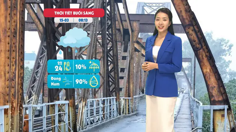 Dự báo thời tiết trưa | 15/03/2025