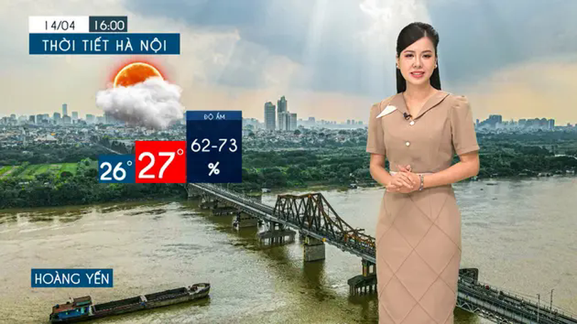 Dự báo thời tiết tối | 14/04/2025
