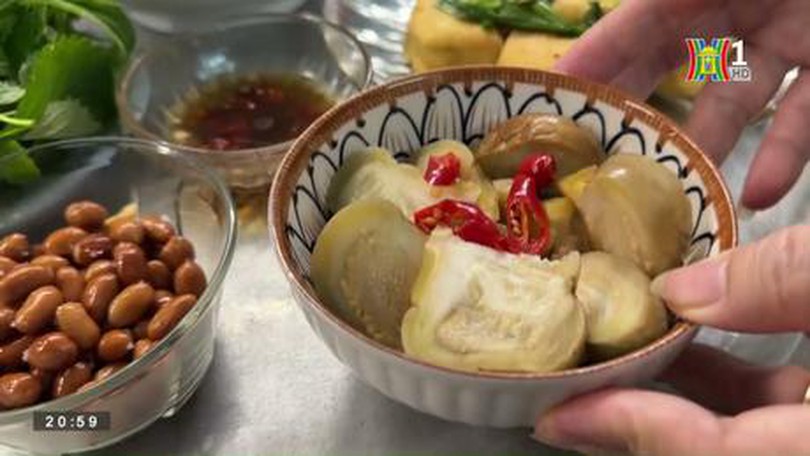 Món cà bát muối ngày hè