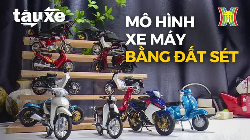 Bộ sưu tập mô hình xe máy chế tạo bằng đất sét | Bản tin Tàu và Xe | 16/07/2024