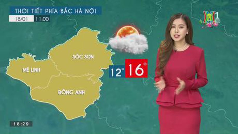 Dự báo thời tiết ngày 18/01/2023
