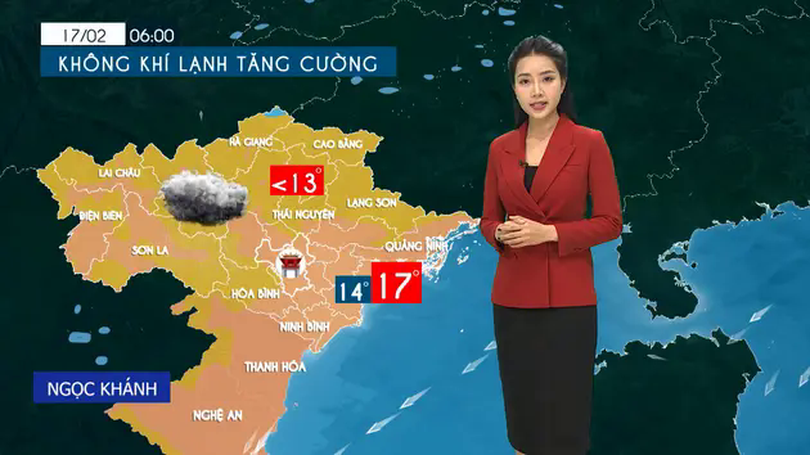 Dự báo thời tiết tối | 17/02/2025