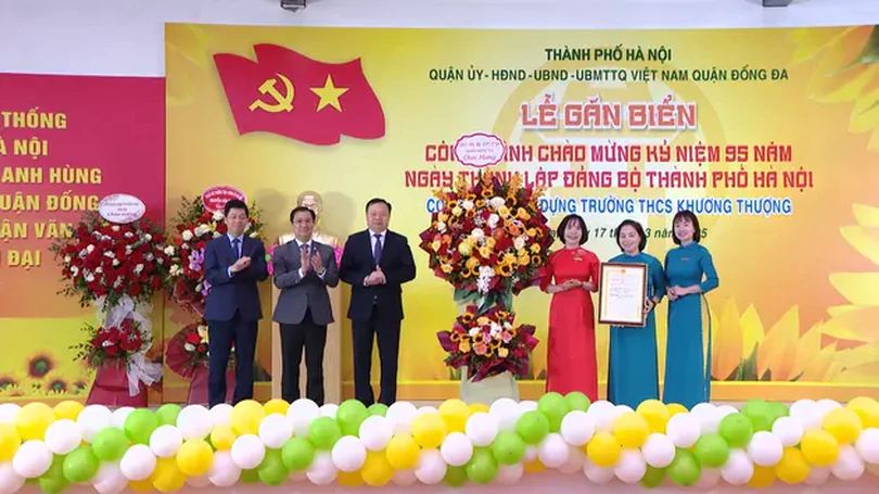 Ngôi trường mới chào mừng ngày Thành lập Đảng bộ Hà Nội