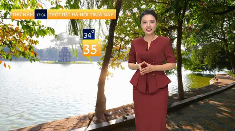 Dự báo thời tiết trưa | 17/04/2025