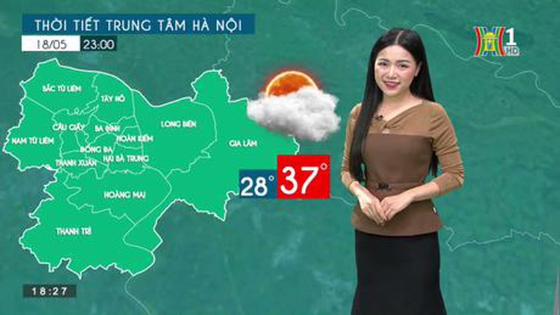 Dự báo thời tiết ngày 18/05/2023