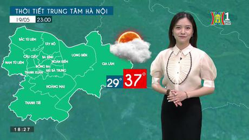 Dự báo thời tiết (ngày 19/05/2023)